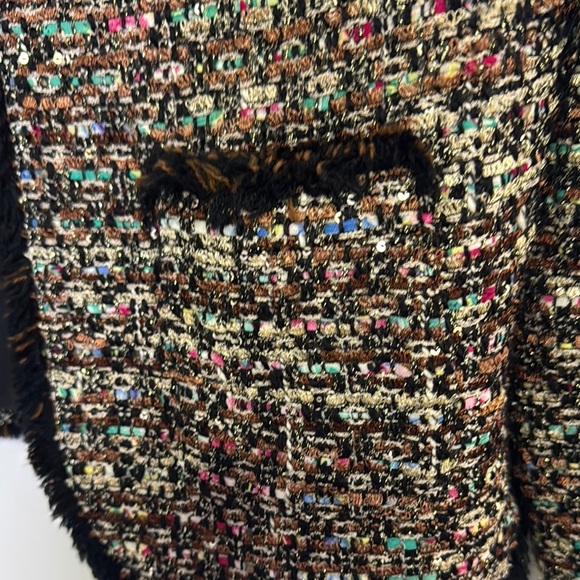 Women's Multicolor Tweed Jacket - Picture 4 of 7